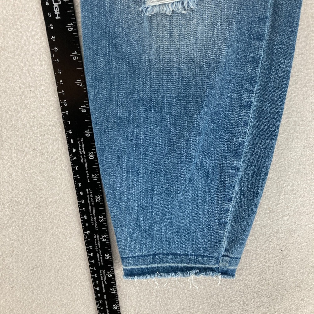 Judy Blue Jeans Women's 16W Skinny Fit Medium Blue Stretch Denim Distressed City - Picture 9 of 13